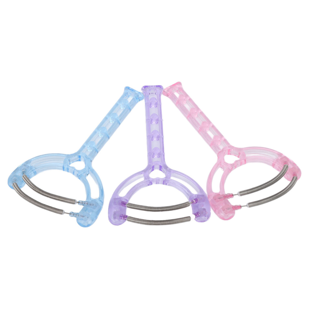 3PCS Facial Hair Removal Spring Handheld Face Epilator for Women Eyebrow Chin Cheek Mustache Upper Lip