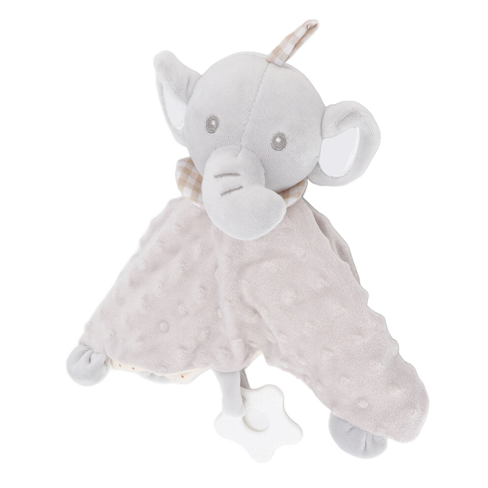 Baby Security Blanket Soft Comfortable Elephant Design Small Lightweight Baby Cute Snuggle Blanket for Home