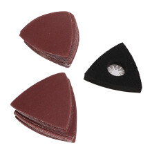 51 piezas de lija de 80 mm, almohadilla triangular, grano 60-240