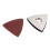 51 piezas de lija de 80 mm, almohadilla triangular, grano 60-240 6