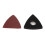 51 piezas de lija de 80 mm, almohadilla triangular, grano 60-240 12