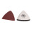 51 piezas de lija de 80 mm, almohadilla triangular, grano 60-240 10