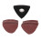 51 piezas de lija de 80 mm, almohadilla triangular, grano 60-240 16