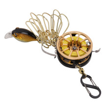 Live Fish Lock Golden Stainless Steel Lock Buckle Telescopic Portable Fishing Chain Stringer for Boat Fishing