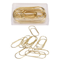 100Pcs Cute Planner Clips Innovative Design Anti Rust Electroplating Process Gold Paper Clips for Office Home School Electroplating Gold