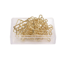 Büro, Zuhause, Schulplaner-Klammern 100 Stück Gold, Rostfrei, Galvanisierung, Kronen