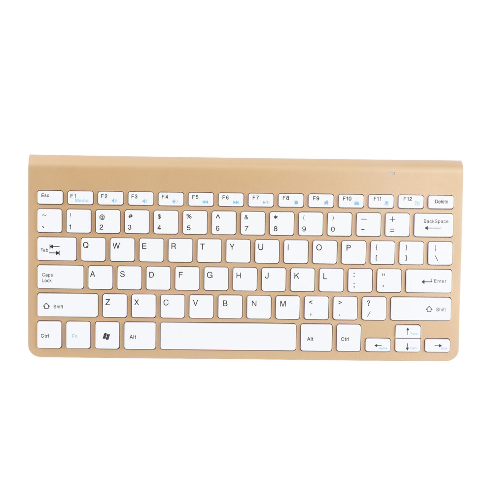 Keyboard Mouse Set 2.4G Wireless 78 Keys Usb Thin Etched Keycaps Ergonomics Mute Button Computer Keyboards Mouse Gold 5021321353212