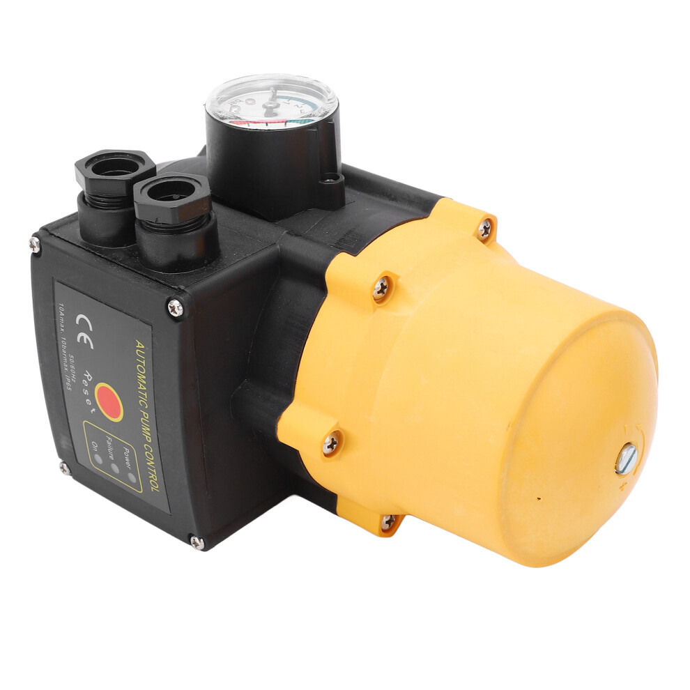 Water Pump Pressure Control Switch Waterproof Adjustable Electronic Controller Yellow 220Vâ240V 1.1Kw 5001321355447