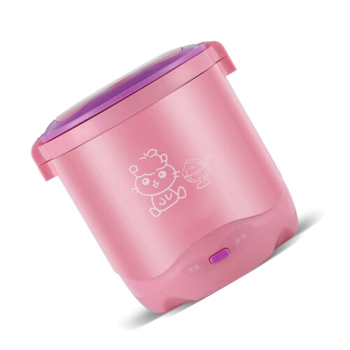 Olla arrocera portátil mini 1.2L rosa Grain 2