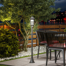 Outsunny 1.3 m LED Garden Lamp Post Light, Waterproof IP44, Cool White