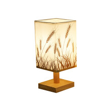 Nachttischlampe 1000g USB-betrieben Bambus-Weizenähre