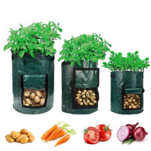 Bolsa de plantación verde oscuro de 5 galones 23x28cm PE