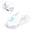 Ratón inalámbrico ergonómico recargable USB blanco 11