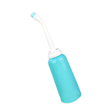 Bidé portátil de 500 ml, de mano, azul, de alta temperatura.