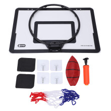 Mini set de canasta de baloncesto negra 40x26x0.2 cm para interiores