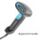 Escáner de código de barras 1D USB, IP54, con cable, 200/s, 4mil 6