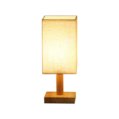 Lámpara de cabecera, alimentada por USB, 2,2 libras, bambú beige/blanco 1
