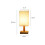 Lámpara de cabecera, alimentada por USB, 2,2 libras, bambú beige/blanco 6