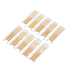 10 piezas de cañas para saxofón soprano 2.5 Bb B-Flat conjunto de plástico