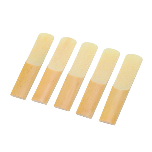 10 piezas de cañas para saxofón soprano 2.5 Bb B-Flat conjunto de plástico 2