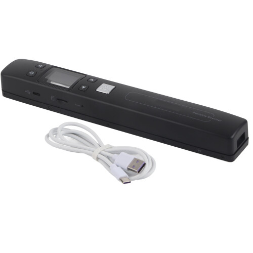 Portable Scanner JPEG PDF A4 Size 300 600 1050DPI Monochromatic Color Mode Document Scanner for Photo Script Document Black 1