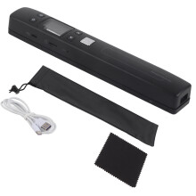 Portable Scanner JPEG PDF A4 Size 300 600 1050DPI Monochromatic Color Mode Document Scanner for Photo Script Document Black