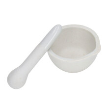 Keramischer Mörser mit Stößel 60 ml für Kräuter, Gewürze, Samen, Nüsse, Getreide