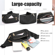 Nylon-Crossbody-Bauchtasche 33/20x14x4 cm 0,15 kg