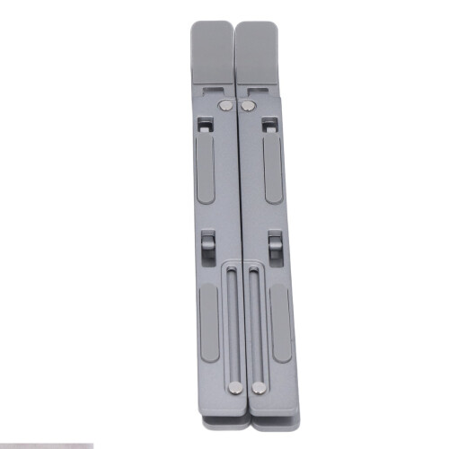 Soporte de aluminio para portátil, elevación de 5,5-15,5 cm, gris 2