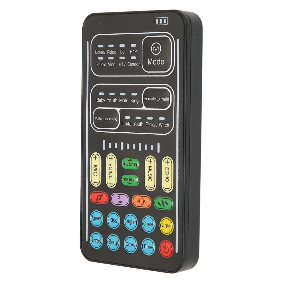 Voice Changer Pc 450Mah 5V Multifunctional Portable Sound Changer Mini Sound Card For Mobile Phone Computer Game Devices I9 English Edition 3361321360851