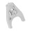 Abrazadera para distribuidor de aluminio billet cromado Hold-Down 5