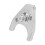 Abrazadera para distribuidor de aluminio billet cromado Hold-Down 11