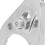 Abrazadera para distribuidor de aluminio billet cromado Hold-Down 6