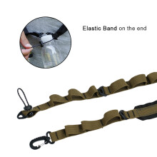 Cinturón de eslinga para acampar de 9 lazos 105.5cm, Negro/Kaki