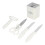 5 Pcs Kitchen Knife Set Stainless Steel with Base 15