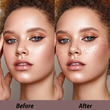 Sommersprossen-Tattoo-Aufkleber 6 Stück Wasserdicht Langanhaltendes Gesicht-Make-up Zubehör
