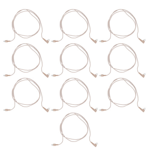 10 piezas de cable receptor de audífono PVC de 3 pines 75 cm 1