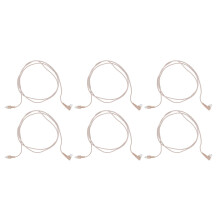10 piezas de cable receptor de audífono PVC de 3 pines 75 cm