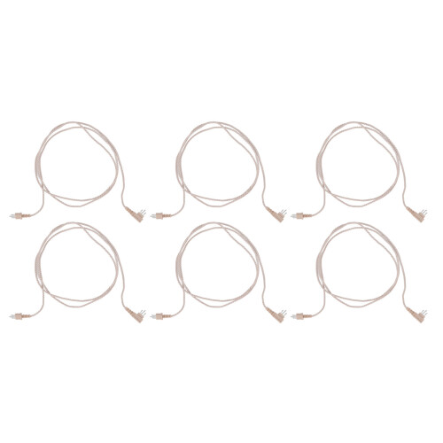 10 piezas de cable receptor de audífono PVC de 3 pines 75 cm