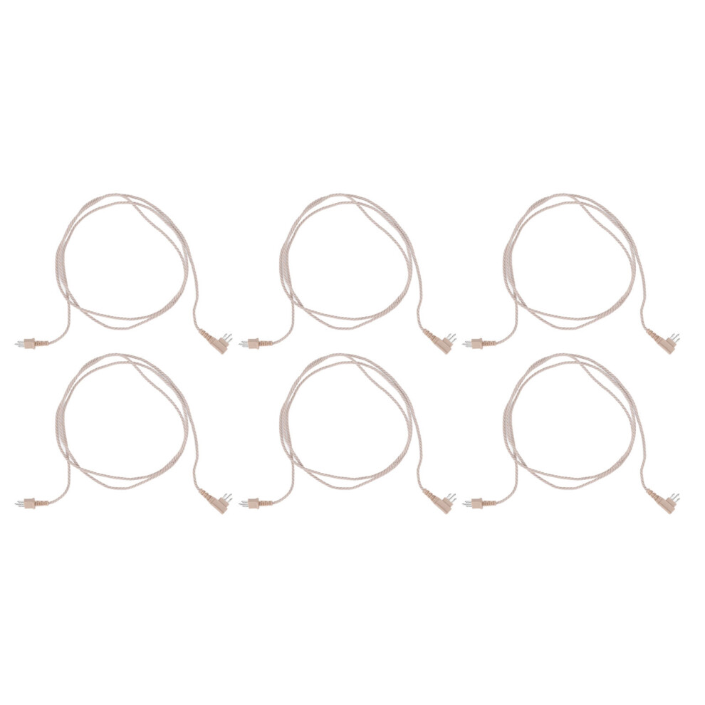 10pcs 3 Pin Hearing Aid Receiver Cable Portable Wear Resistant PVC Hearing Aid Replacement Cord for Hearing Aids
