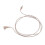 10 piezas de cable receptor de audífono PVC de 3 pines 75 cm 9