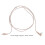 10 piezas de cable receptor de audífono PVC de 3 pines 75 cm 13
