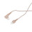 10 piezas de cable receptor de audífono PVC de 3 pines 75 cm 12