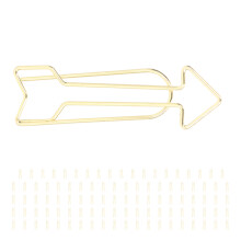 Arrowhead 100 piezas de clips para papel dorados - anticorrosivos