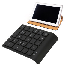 Teclado numérico inalámbrico negro de 27 teclas 2xAAA