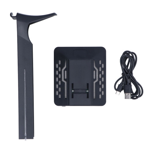 RGB-Headsetständer, 2 USB-Anschlüsse, 26,7  12,3  10,3 cm 1