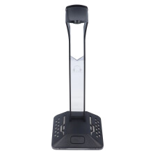 Soporte para auriculares RGB con 2 puertos USB 26,7x12,3x10,3 cm
