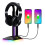 RGB-Headsetständer, 2 USB-Anschlüsse, 26,7  12,3  10,3 cm 5