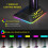 RGB-Headsetständer, 2 USB-Anschlüsse, 26,7  12,3  10,3 cm 10