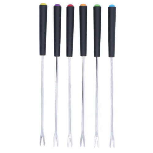 Fondue-Gabeln-Set, 6 Stück, 23 cm, Edelstahl/PP 1